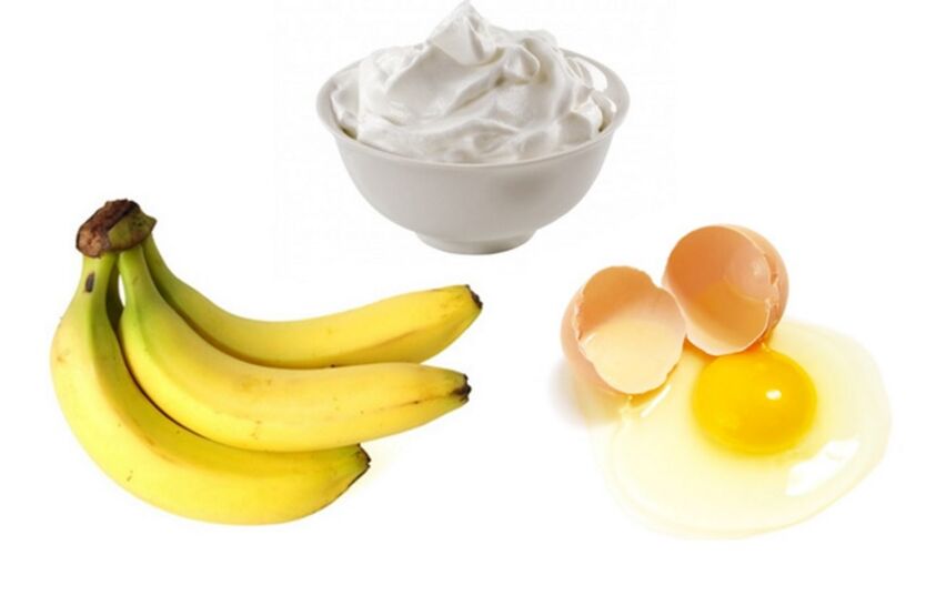 Le masque à l'œuf et à la banane convient à tous les types de peau